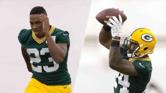 Packers Defensive Backs Damarious Randall and Quinten Rollins