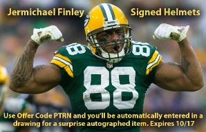 Packers Jermichael Finley - Signed Helmets and footballs - autographed memorabilia with COA