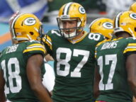 Packers Receivers Jordy Nelson, Randall Cobb and Davante Adams