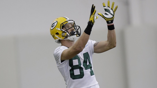 Jared Abbrederis #84 of the Green Bay Packers