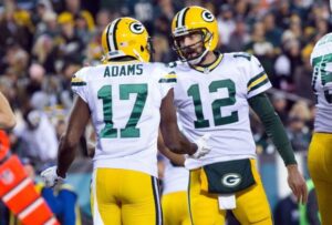 Packers' WR Davante Adams and QB Aaron Rodgers