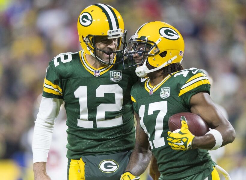 Packers' QB Aaron Rodgers and WR Davante Adams