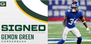 Green Bay Packers Sign DB Gemon Green