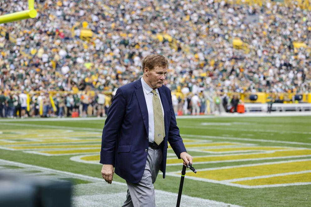 Green Bay Packers President Mark Murphy before the first half of a NFL football game against the New Orleans Saints Sunday, Sept. 24, 2023, in Green Bay, Wis. (AP Photo/Jeffrey Phelps)

Jeffrey Phelps