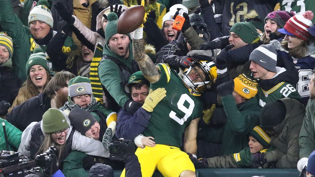 Christian Watson Lambeau Leap