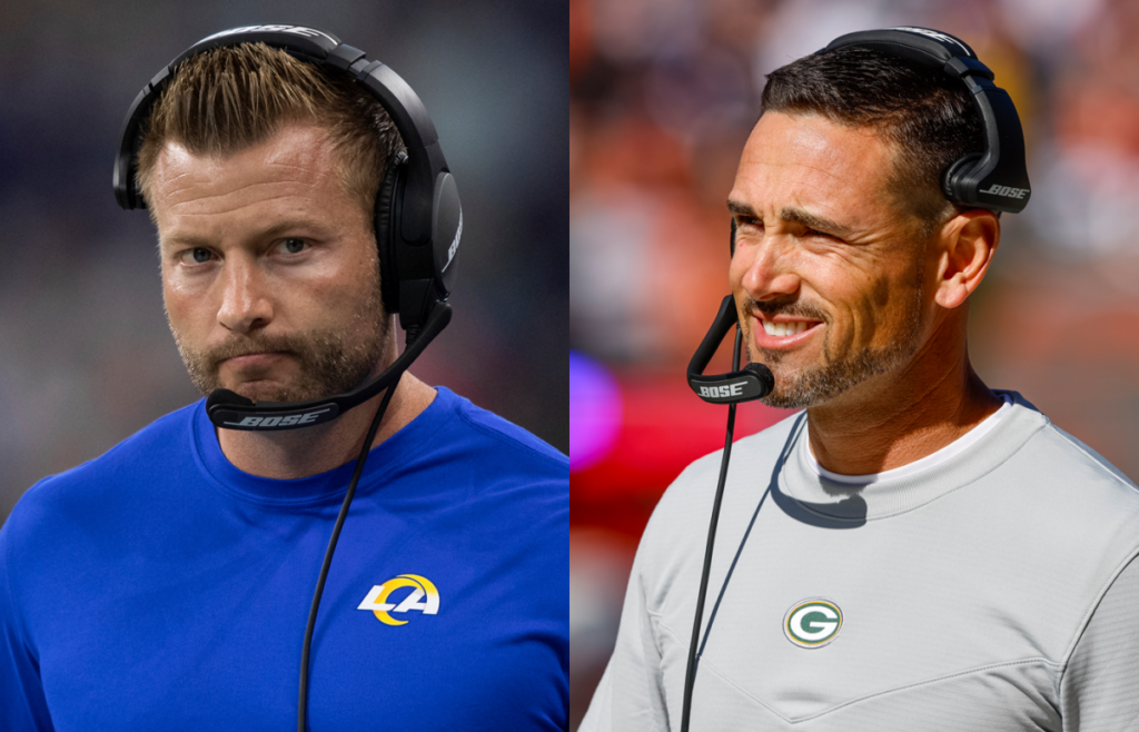 LA Rams HC Sean McVay & the Packers HC Matt LaFleur