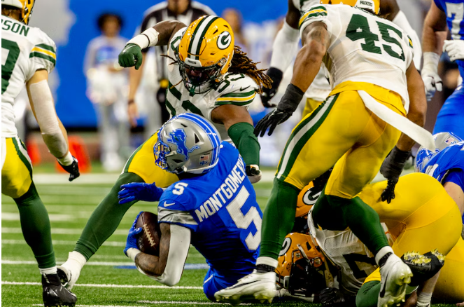 Green Bay Packers run defense stopping montgomery