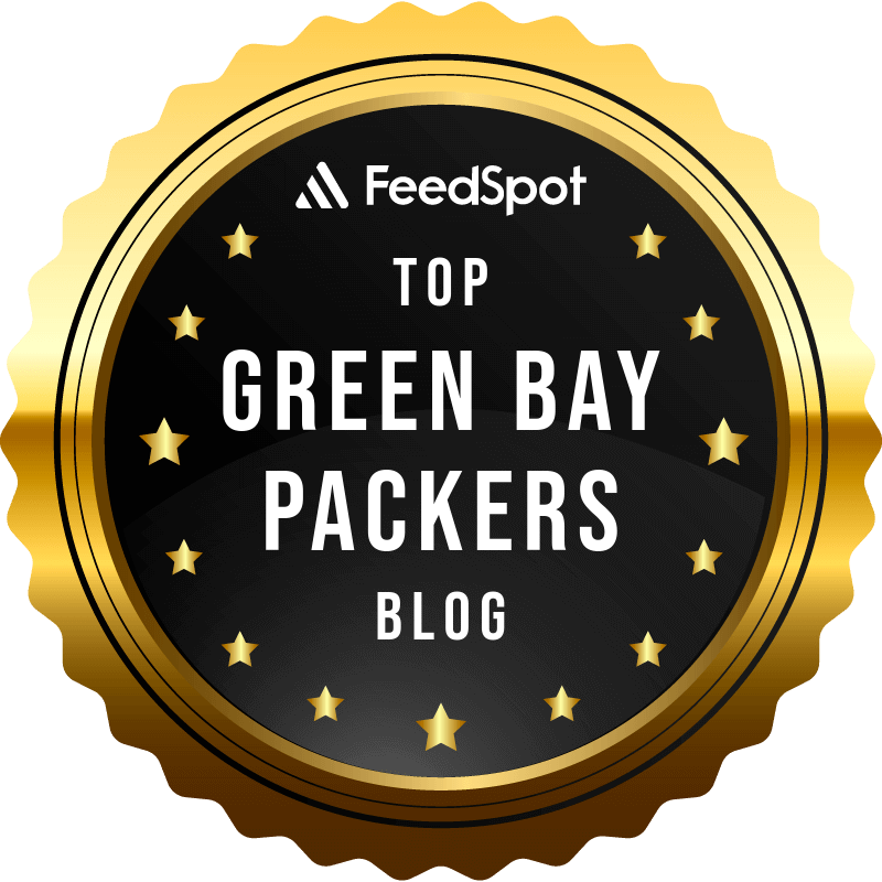 FeedSpot Top Green Bay Packers Blog badge