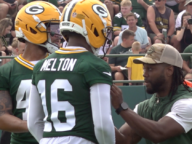 Packers Bo Melton sporting #16