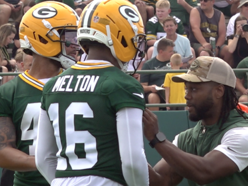 Packers Bo Melton sporting #16