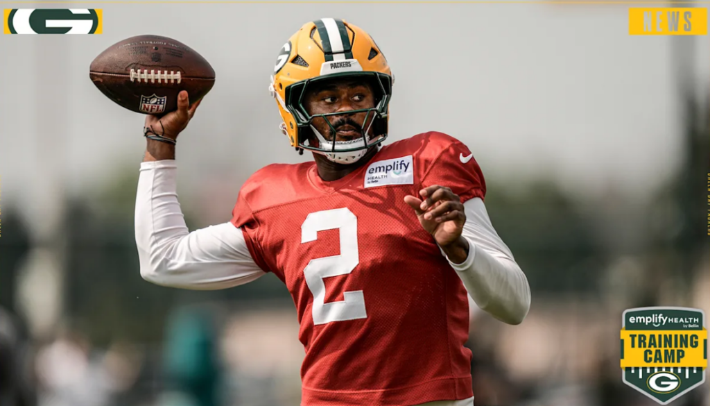 QB Malik Willis in training camp 