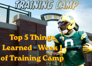 top five week one training camp