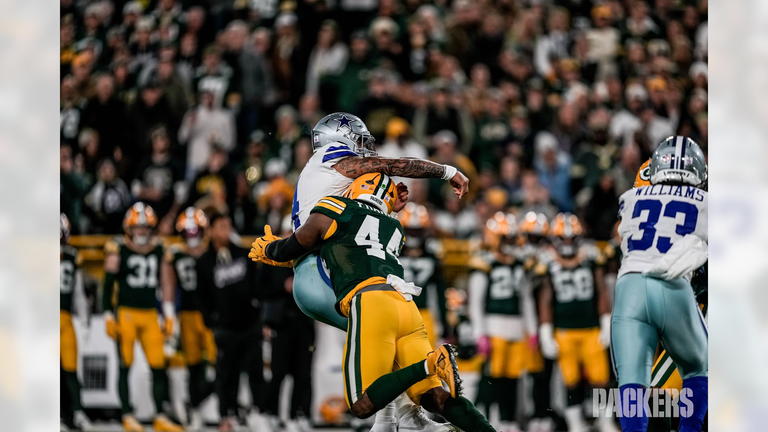 Packer Face The Green Bay Packers’ defense shut down the Dallas Cowboys